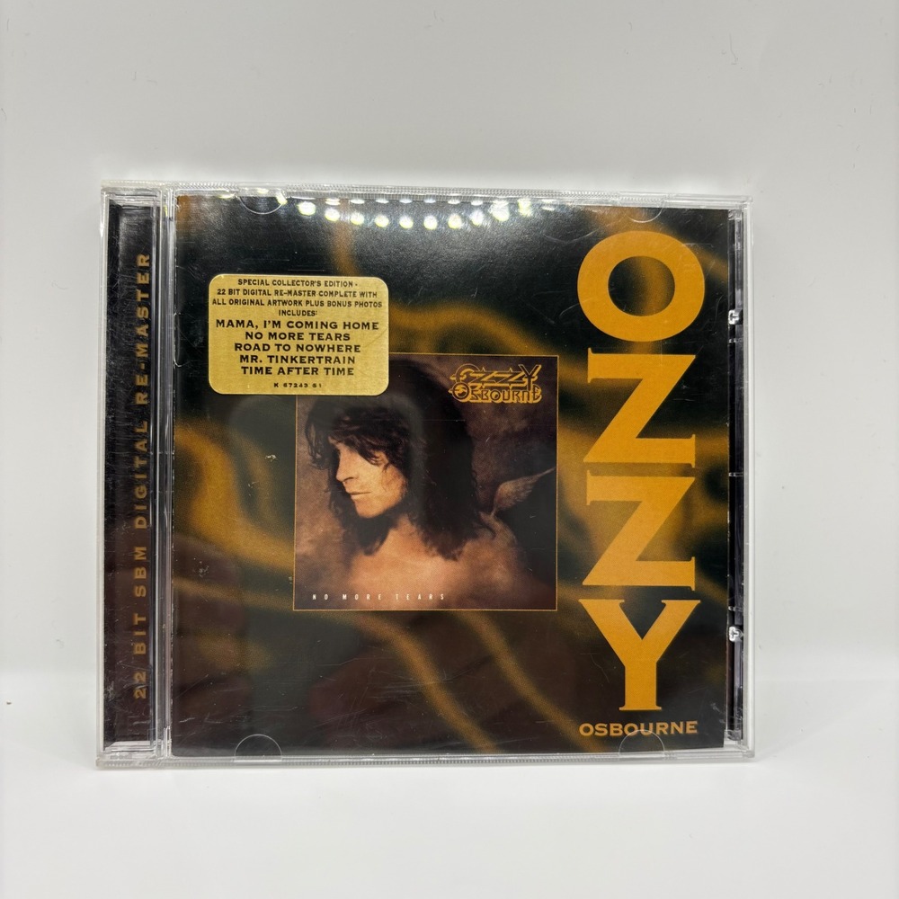 Ozzy Osbourne No More Tears CD Album Gold Hype Sticker Remastered Good